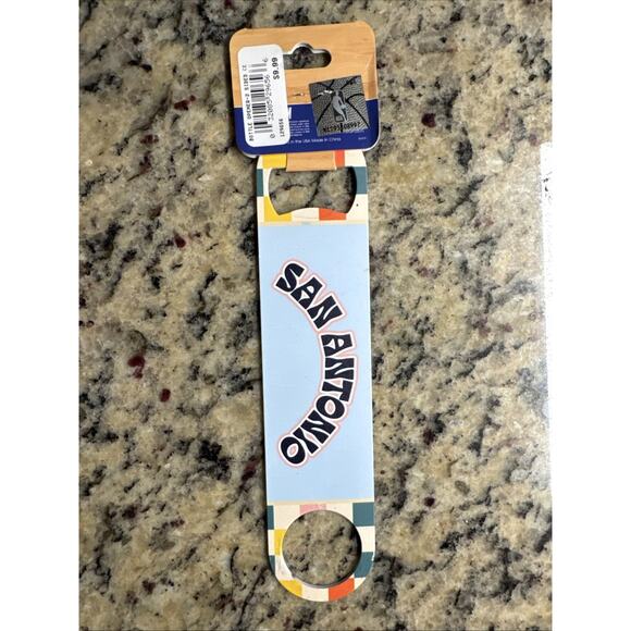 San Antonio Spurs NBA Stainless Steel Bottle Opener - Picture 1 of 2